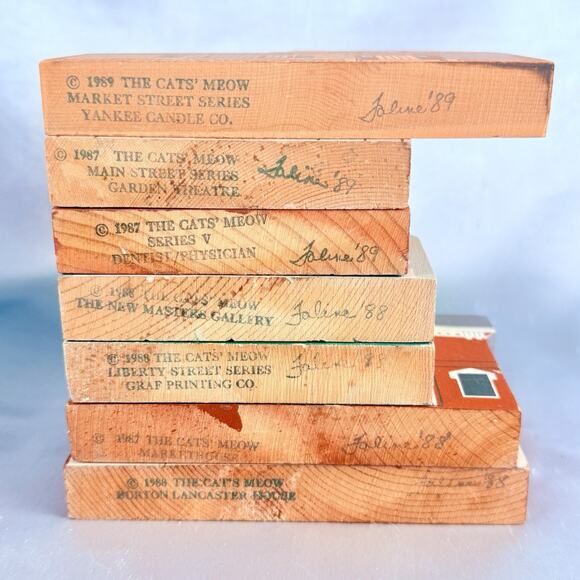 Rare Huge Lot 47 Cat’s Meow Village Signed Faline 1987–1997 Civil War Series - Picture 12 of 15